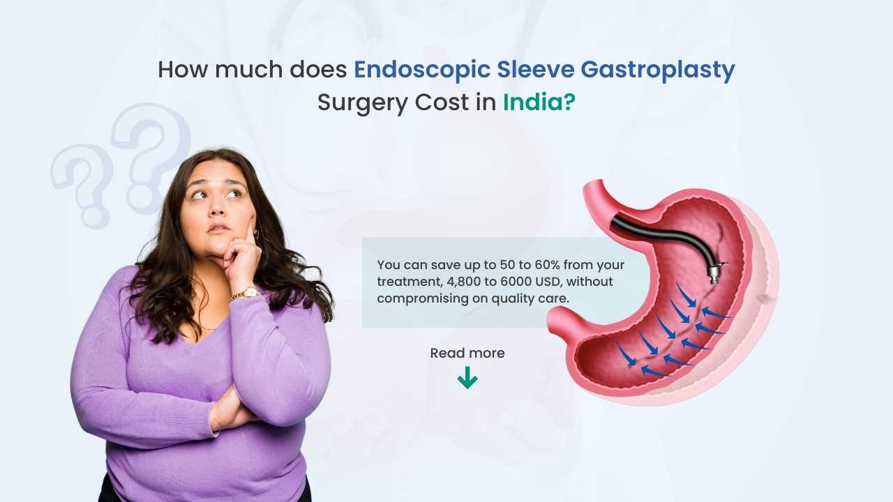 how much does endoscopic sleeve gastroplasty surgery cost in india
