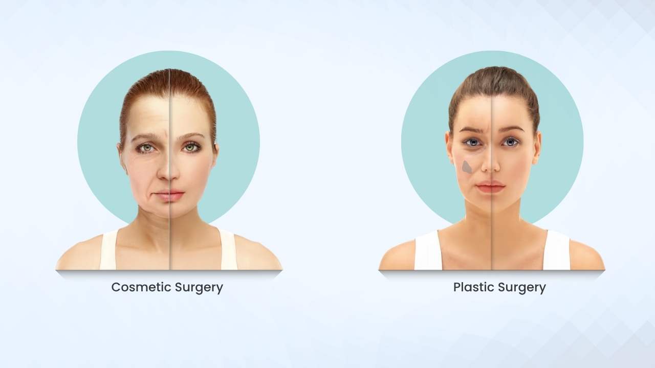 difference between plastic and cosmetic surgery